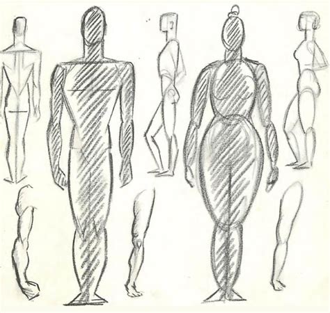 How To Draw The Human Figure Drawing Body Head Facial Features