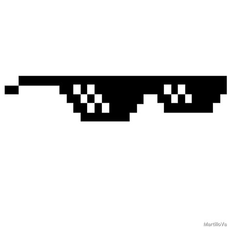Pixel Glasses Deal With It Meme By Martillova Redbubble