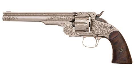 Engraved Smith And Wesson First Model Schofield Revolver Rock Island