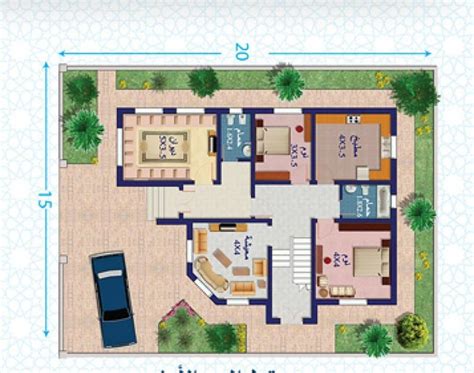 3 مستويات 5 غرف نو�. Tasmim Blog: تصميم منزل مساحة 250 متر مربع