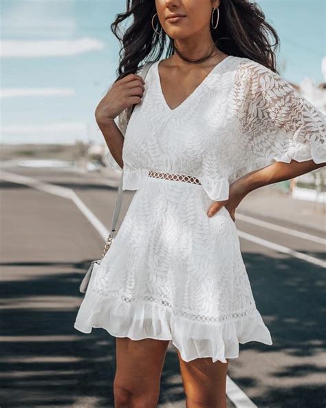 Buy 3 Get All Order 15 Offcodenobe） Lace Dress Casual