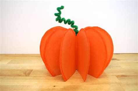 3d Paper Pumpkin Craft For Kids Stlmotherhood