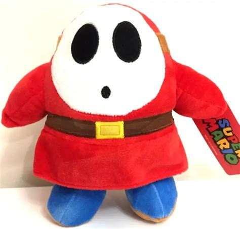 Large Shy Guy Plush Toy 10 Inch Super Mario Bros Nwt Official 1999
