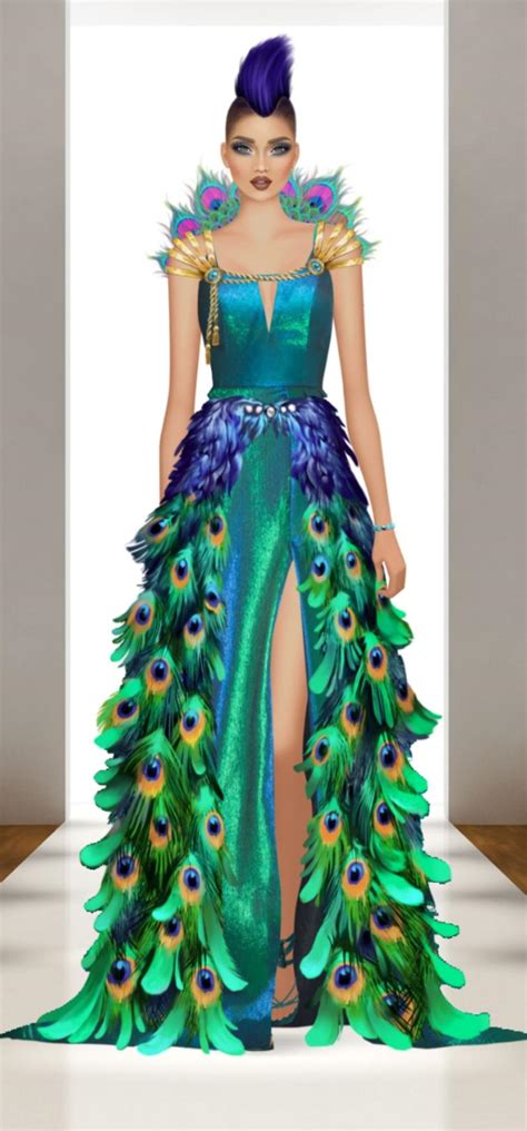 This Dress Was Screaming To Be A Peacock So I Had To 🦚 Rcovetfashion