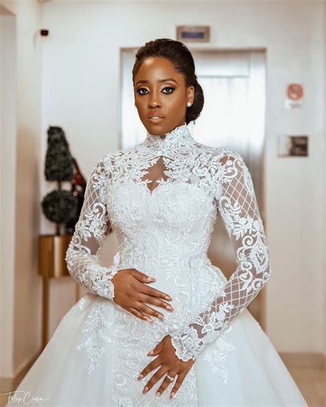 20 High Neck Wedding Dresses For 2021 Nigerian And African Brides Loveweddingsng Wedding Dresses