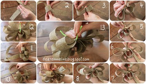 How many bows can you make from 5meters of ribbon if making a bow takes of a meter of ribbon. 10 Burlap Bows Craft Ideas Selection | Queentulip