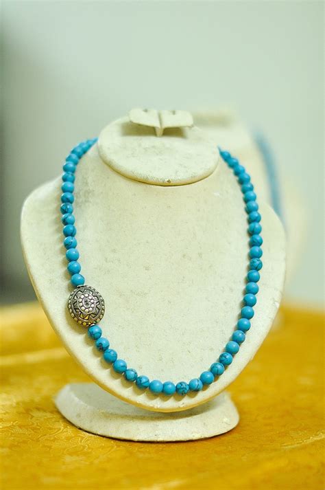 turquoise turquoise necklace beaded necklace jewelry fashion beaded collar moda jewlery