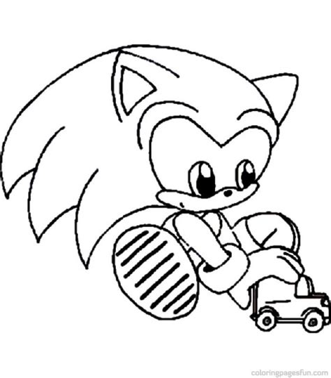 Baby Sonic Coloring Pages Clip Art Library
