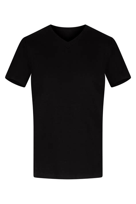 Klasyczna Koszulka Męska Czarna W Serek Sklep Internetowy Modonpl