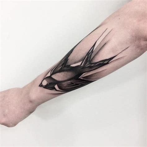 This small bird tattoo is often worn by women and typically represents love for family, loyalty, freedom from an affliction, rebirth or overcoming adversity. 80+ Best Swallow Bird Tattoo Meaning and Designs - Fly in ...