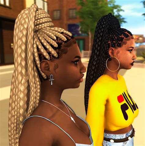 Ebonixsims Downloads Sims 4 Urban Cc Urban Hairstyles Trending