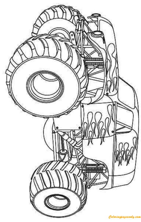 hot wheels monster truck coloring page  coloring pages