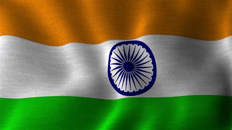 Tiranga National Flag Of India Waving Stock Motion Graphics Sbv