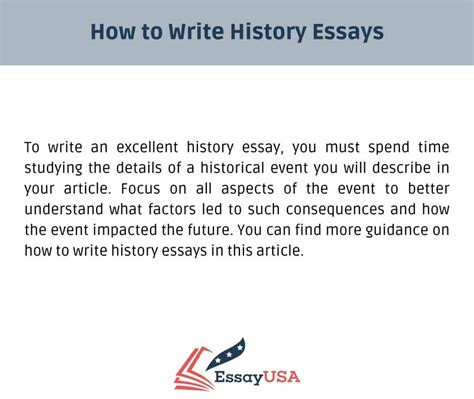 The Ultimate Guide To Writing A Brilliant History Essay