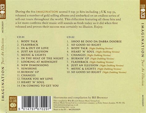 Missing Hits 7 Imagination Just An Illusion The Very Best Of 2 Cds