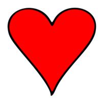 Play hearts card game for free in your desktop or mobile browser. Outlined Heart Playing Card Symbol vector, free vector ...