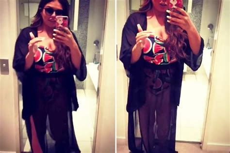 Im A Celebritys Scarlett Moffatt Slips Into Goth Swimsuit To Top Up Her Tan After Work The