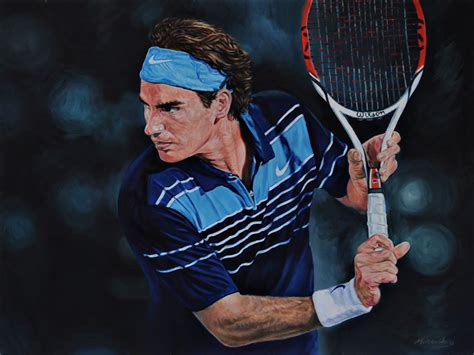 Roger Federer Portrait Of The Champion · Tennis