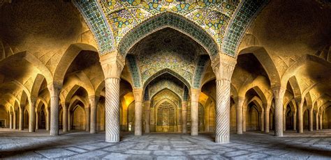 Landscape Mosque Architecture Panoramas Islam Urban Iran
