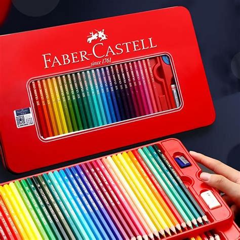 Faber Castell Watercolor Pencil Parrot Tin Case 24 36 48 60 72
