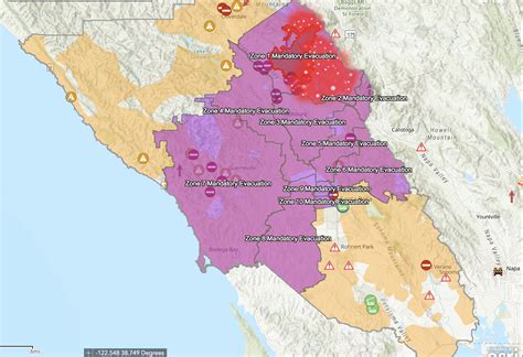 Sonoma County Wildfire Map Noel Paris