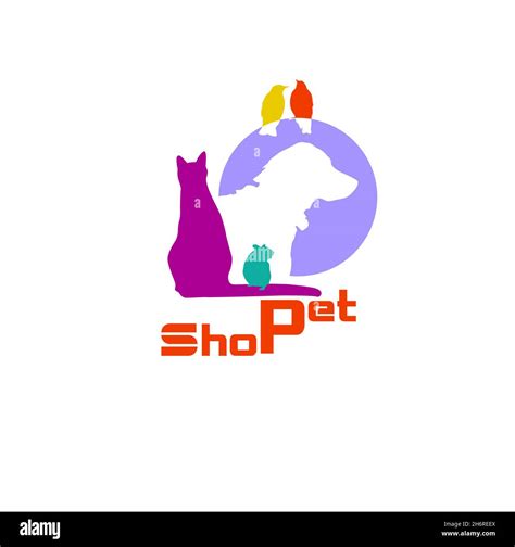 Cat And Dog Pet Shop Logo Vector Illustration Stock Vector Image And Art