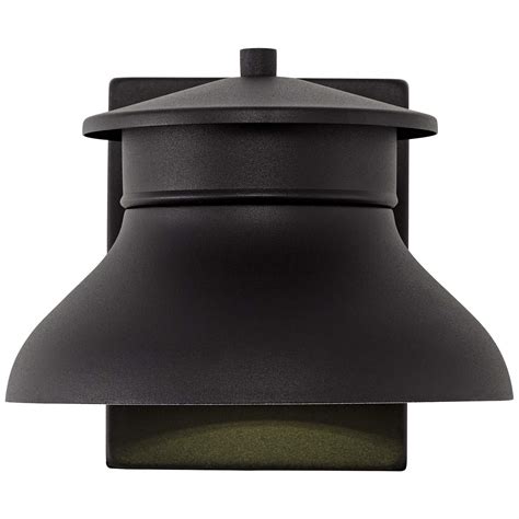 Danbury 5 High Black Led Outdoor Wall Lights Set Of 2 1n891 Lamps