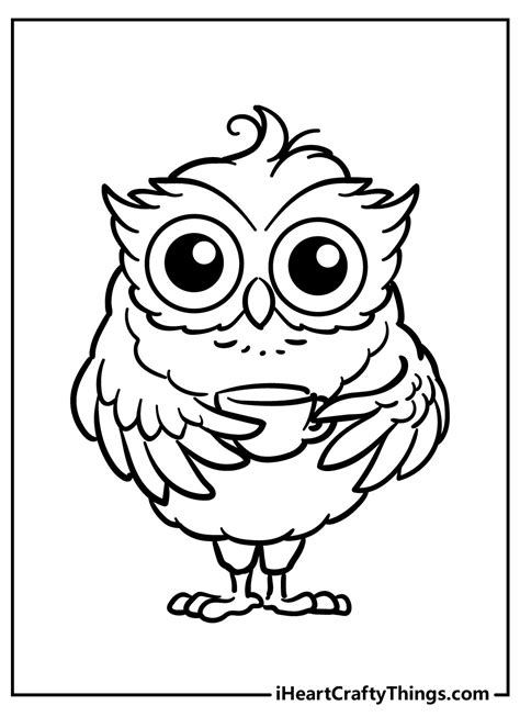 Owl Body Coloring Pages