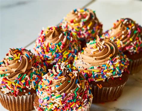 Chocolate Cupcakes With Rainbow Sprinkles Circo S Pastry Shop