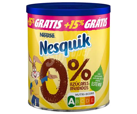 Nesquik Nestlé Cacao Soluble Sin Azúcar Añadido Nestlé Nesquik Sin