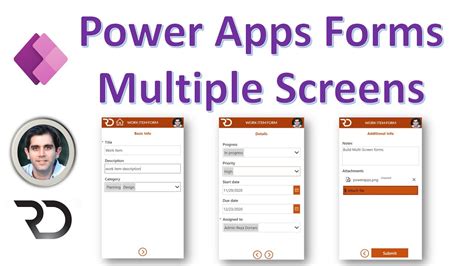 Multiple Screen Form Control In Power Apps Youtube