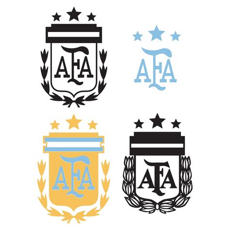 4 Vector Afa Argentina Logo 2023 Para Vinilo Exteriores Etsy España