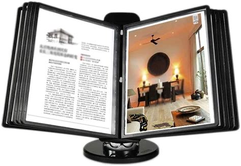 A4 Flip File Holder Desktop Menu Display Stand Desktop Brochure Stand