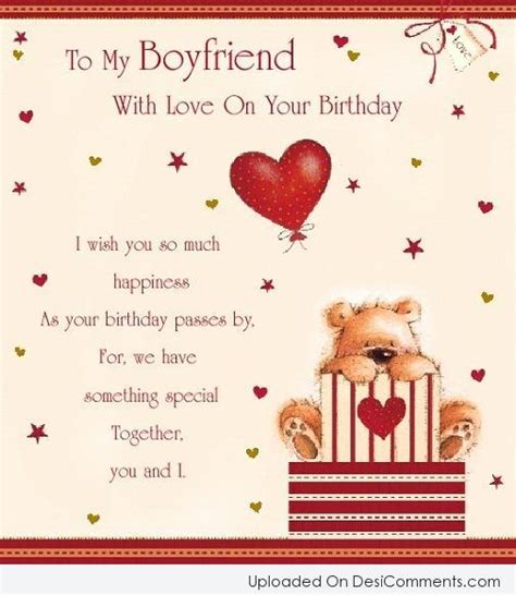 To My Boyfriend… - DesiComments.com Happy birthday text messages for your boyfriend who is far away.
