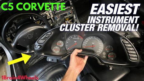C5 Corvette Instrument Cluster Removal The Easy Way Youtube