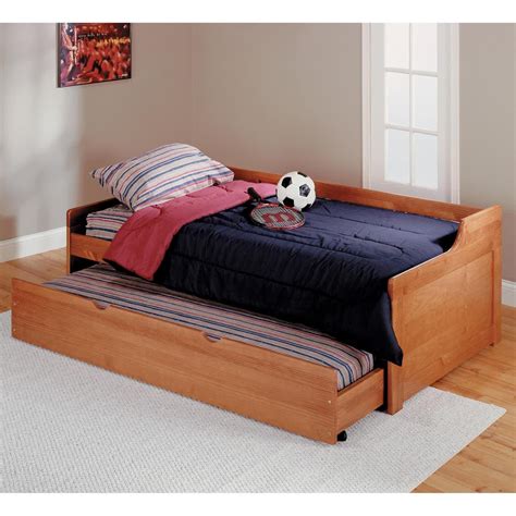 Trundle beds are a great way to save space. Double Trundle Bed for Kids' Bedroom | HomesFeed