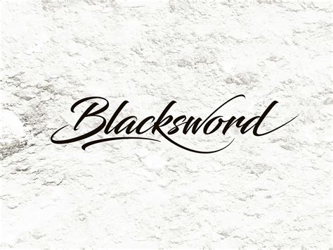 Blacksword Free Script Font