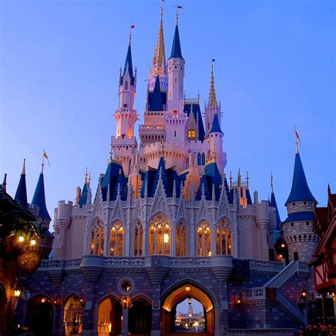 Cinderellas Castle At Night Disney Vacations Disney Trips Disney