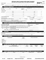 Truck Driver Employment Application Images