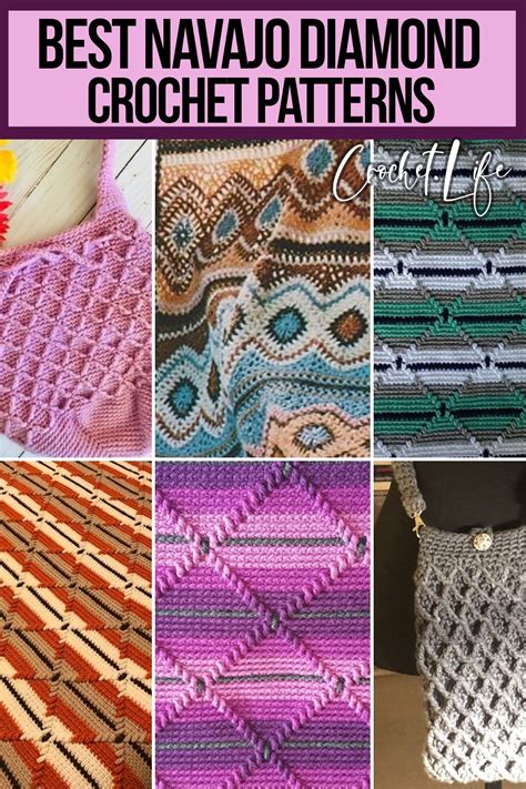 Navajo Diamond Crochet Patterns Are A Beautiful Design That Can Be Used