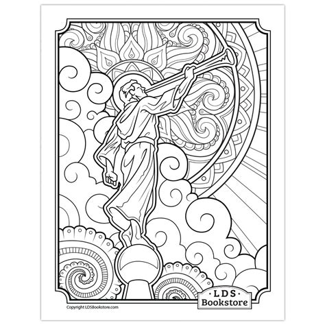 Color in this picture of a flame angel and others with our library of online coloring pages. Angel Moroni Coloring Page - Printable