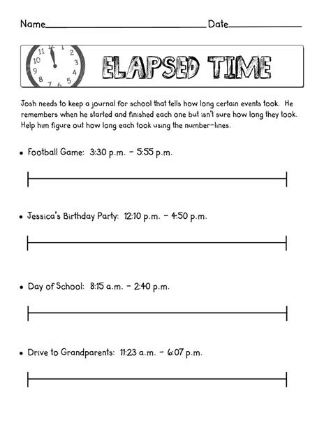 Elapsed Time Worksheets 4th Grade Kidsworksheetfun