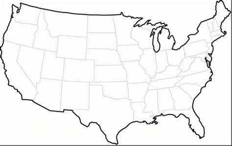 Printable United States Map Unlabeled Printable Maps Online
