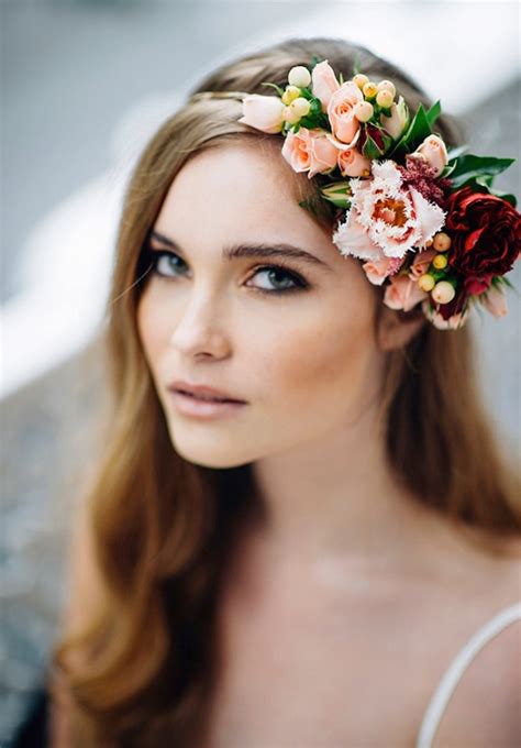 Engaging Wedding Hairstyle With Fresh Flowers That Will Sweep Him Off His Feet