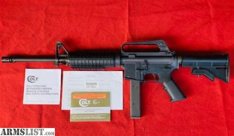Armslist For Sale Colt Ar6450 Ar 15 Carbine 9mm
