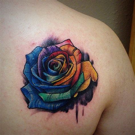Body Tattoo S 38 Gorgeous Gay Pride Tattoos Rainbow Rose Your Number