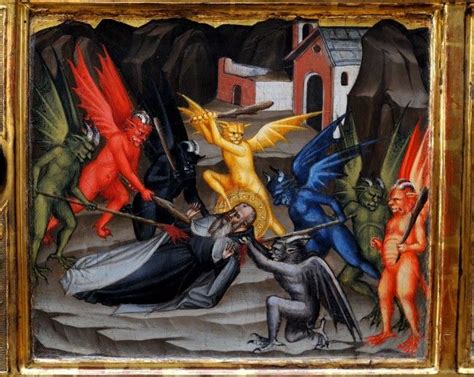 Medieval Evil Demons Medieval Art Temptation Of St Anthony Art