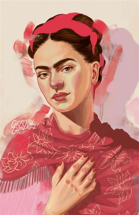 Frida Kahlo Ilustración De Retrato Frida Kahlo Fotos Frida Kahlo