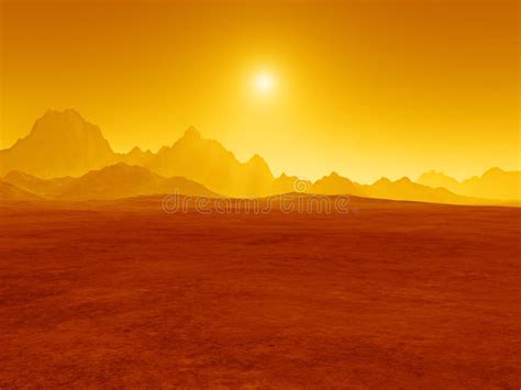 Red Desert Sunset Stock Photo Image Of Dramatical Orange 8627030
