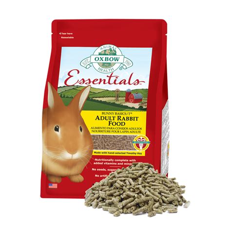 The young rabbit food from oxbow is packed with protein, dietary fiber and amino acids which are vital for their growth. Oxbow Essentials Adult Rabbit Food 11kg | Pets At Home